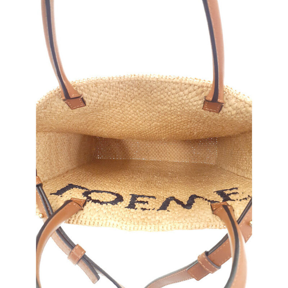 Loewe Standard Straw Brown Tote Tan Bag - Picture 3 of 9